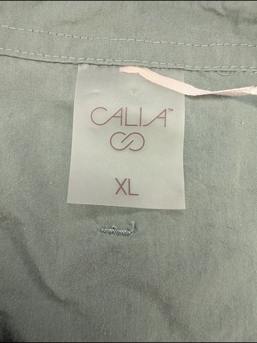Light Green Button-Down Shirt - Classic Women's Button Up - Picture 4 of 4